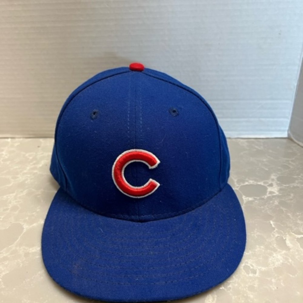 Chicago Cubs new era fitted baseball hat sz 6 7/8